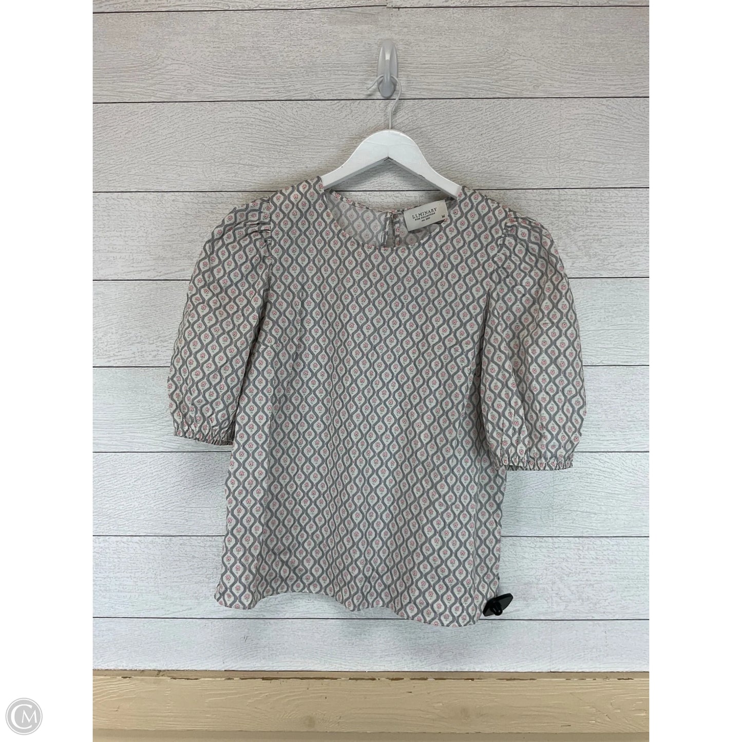Top Short Sleeve By Cme In Multi-colored, Size: M