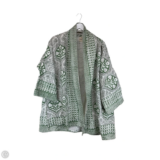 Sweater Cardigan By Clothes Mentor In Green, Size: S