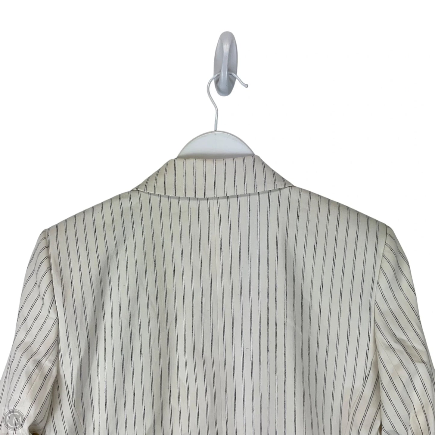 Blazer By Loft In Striped Pattern, Size: 4