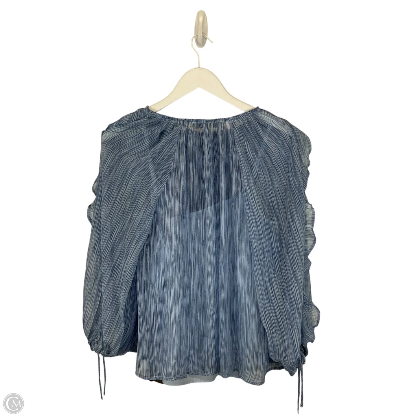 Top Long Sleeve By Loft In Blue, Size: M
