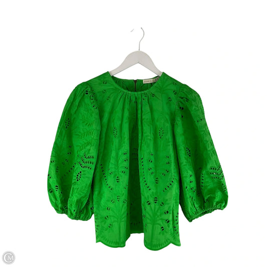 Top Short Sleeve By Marie Oliver In Green, Size: M