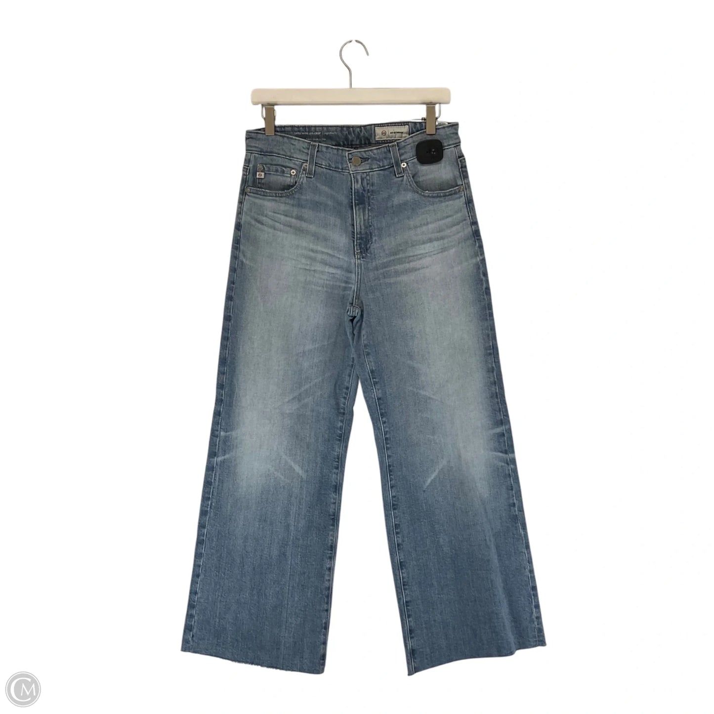 Jeans Wide Leg By Ag Jeans In Blue Denim, Size: 6