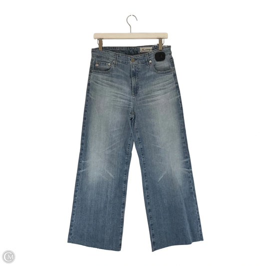 Jeans Wide Leg By Ag Jeans In Blue Denim, Size: 6