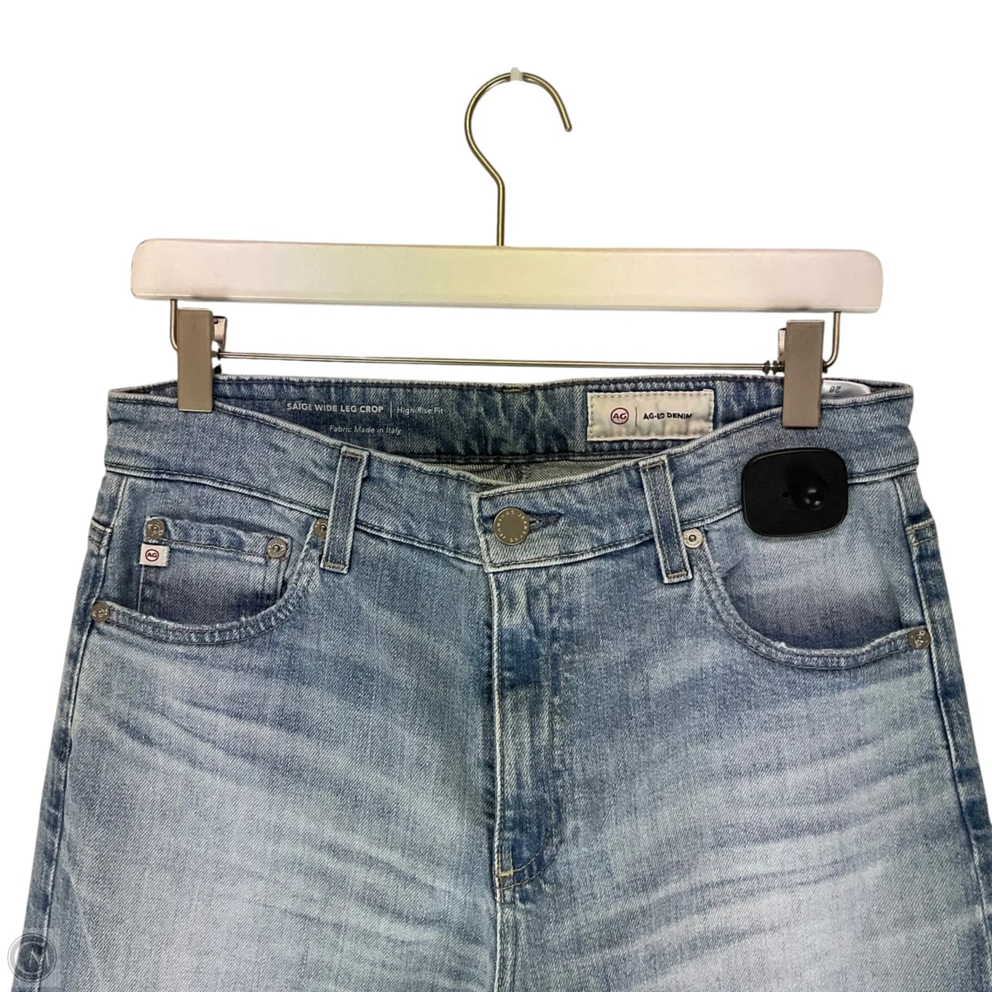 Jeans Wide Leg By Ag Jeans In Blue Denim, Size: 6
