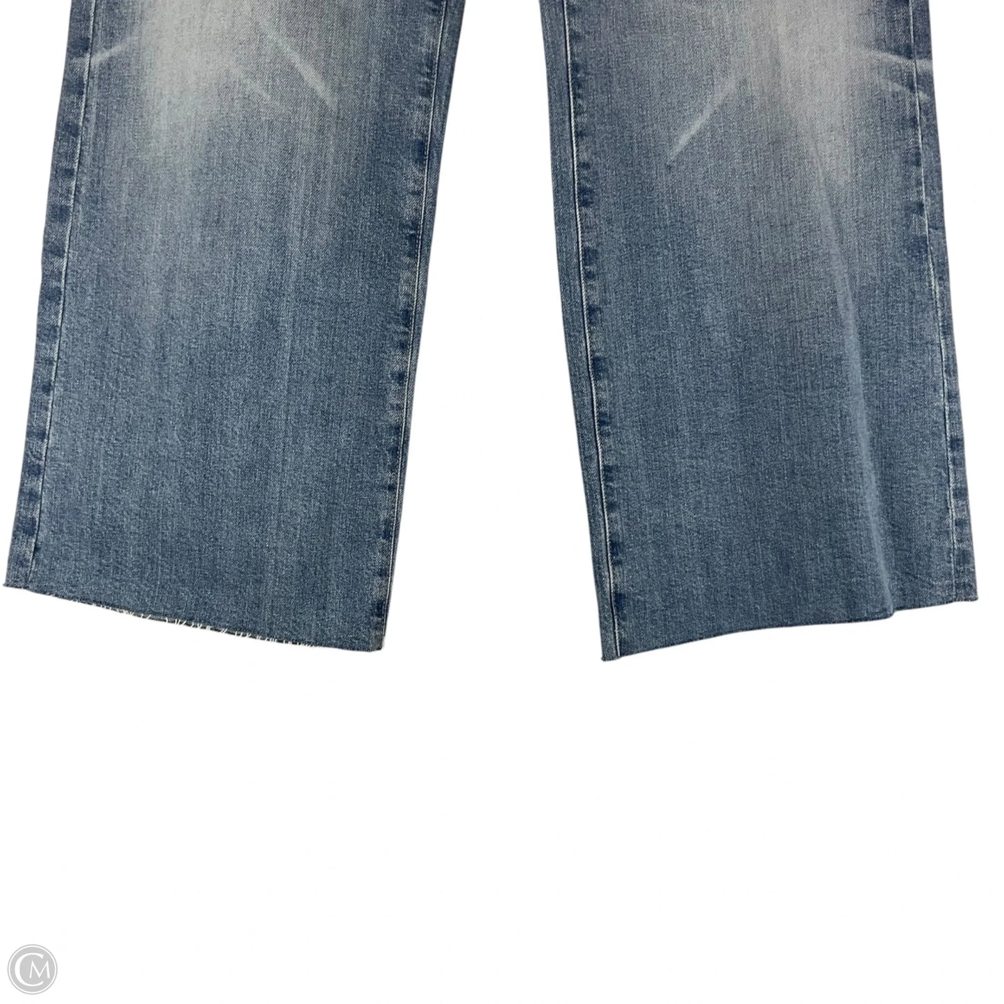 Jeans Wide Leg By Ag Jeans In Blue Denim, Size: 6