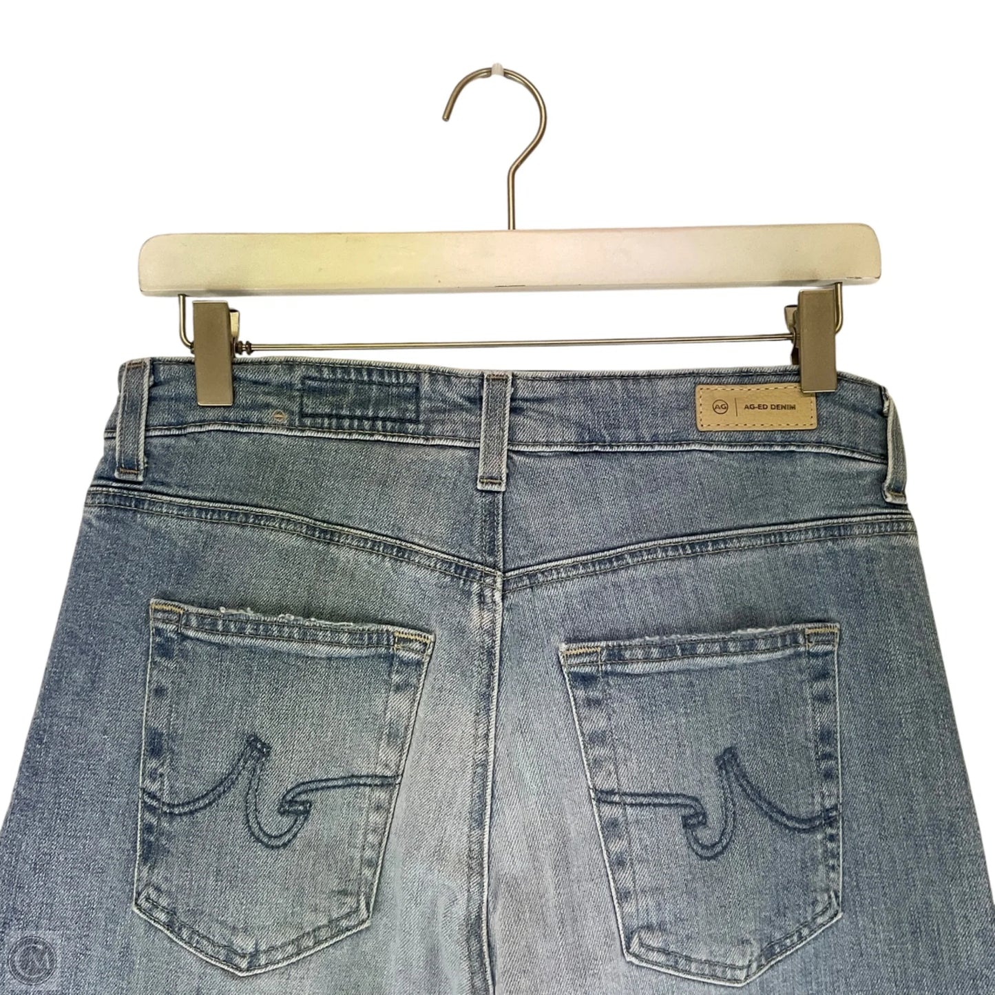 Jeans Wide Leg By Ag Jeans In Blue Denim, Size: 6