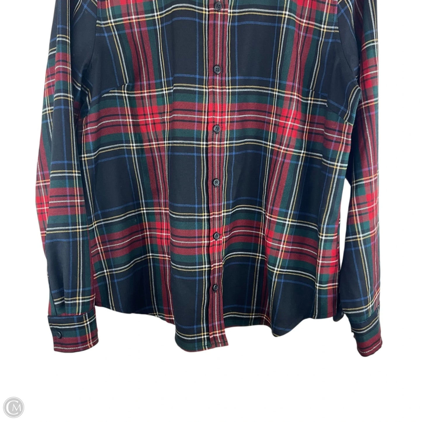 Top Long Sleeve By Pendleton In Plaid Pattern, Size: Xl