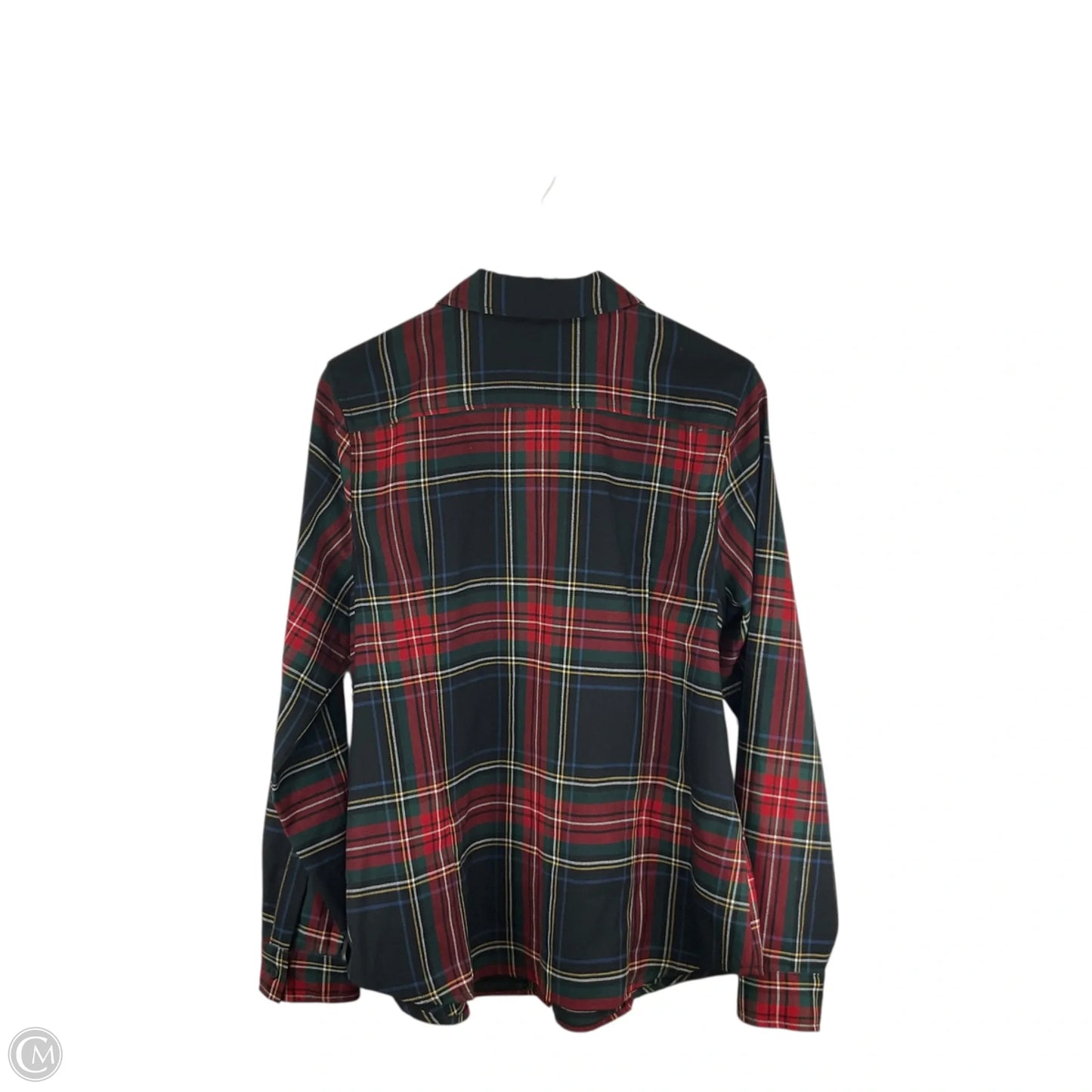 Top Long Sleeve By Pendleton In Plaid Pattern, Size: Xl