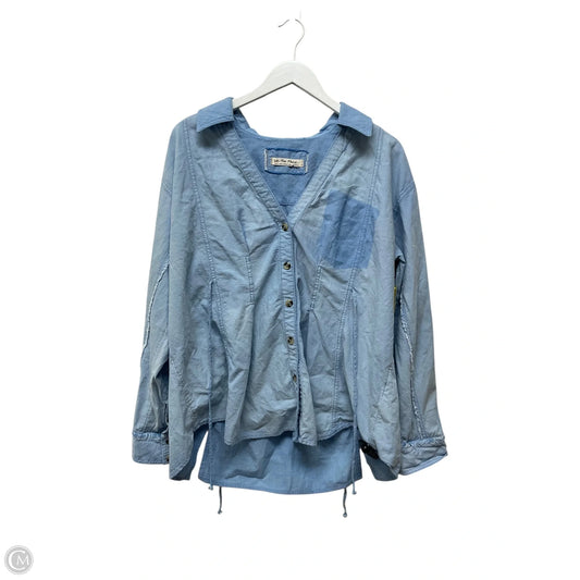 Top Long Sleeve By We The Free In Blue, Size: S