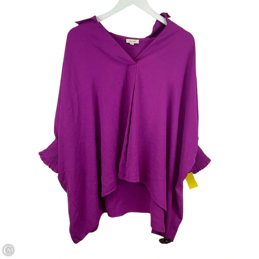 Top Short Sleeve By Oddi In Purple, Size: M