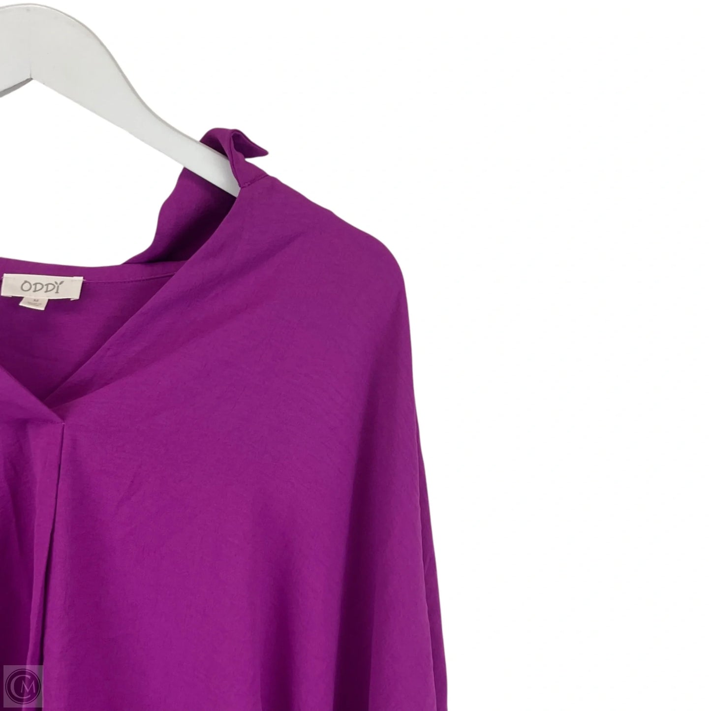 Top Short Sleeve By Oddi In Purple, Size: M