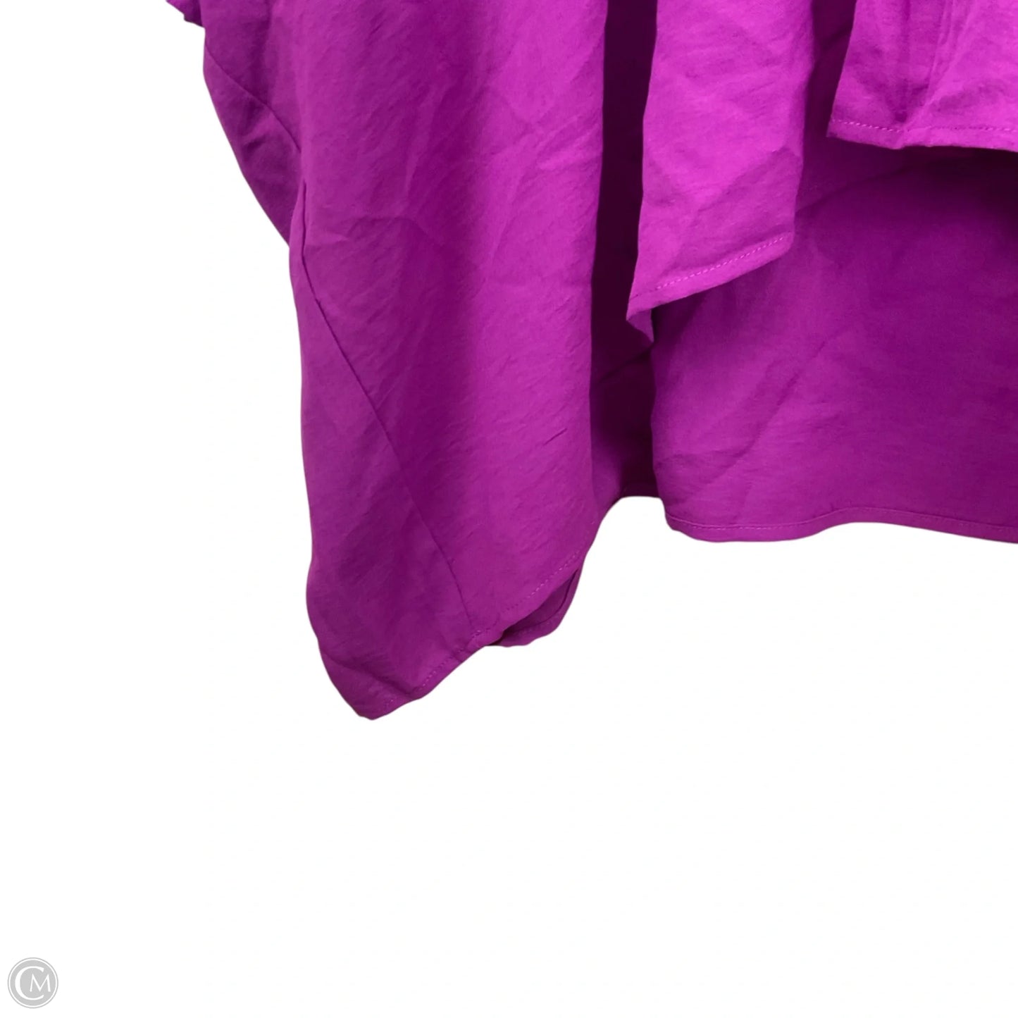 Top Short Sleeve By Oddi In Purple, Size: M
