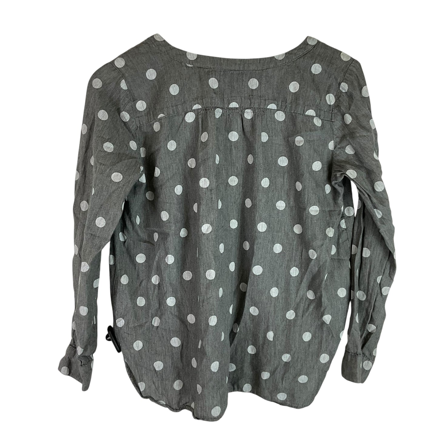 Top Long Sleeve By Loft In Grey, Size: Sp