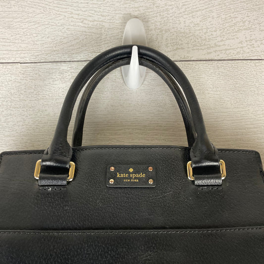 Designer Kate Spade Black Satin Patent Trim Shoulder Bag - Ruby Lane